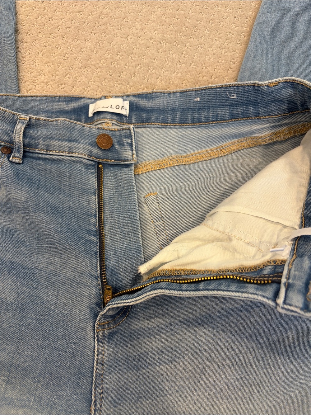LOFT light Blue Women's The Jegging Slim Jeans - Picture 3 of 4
